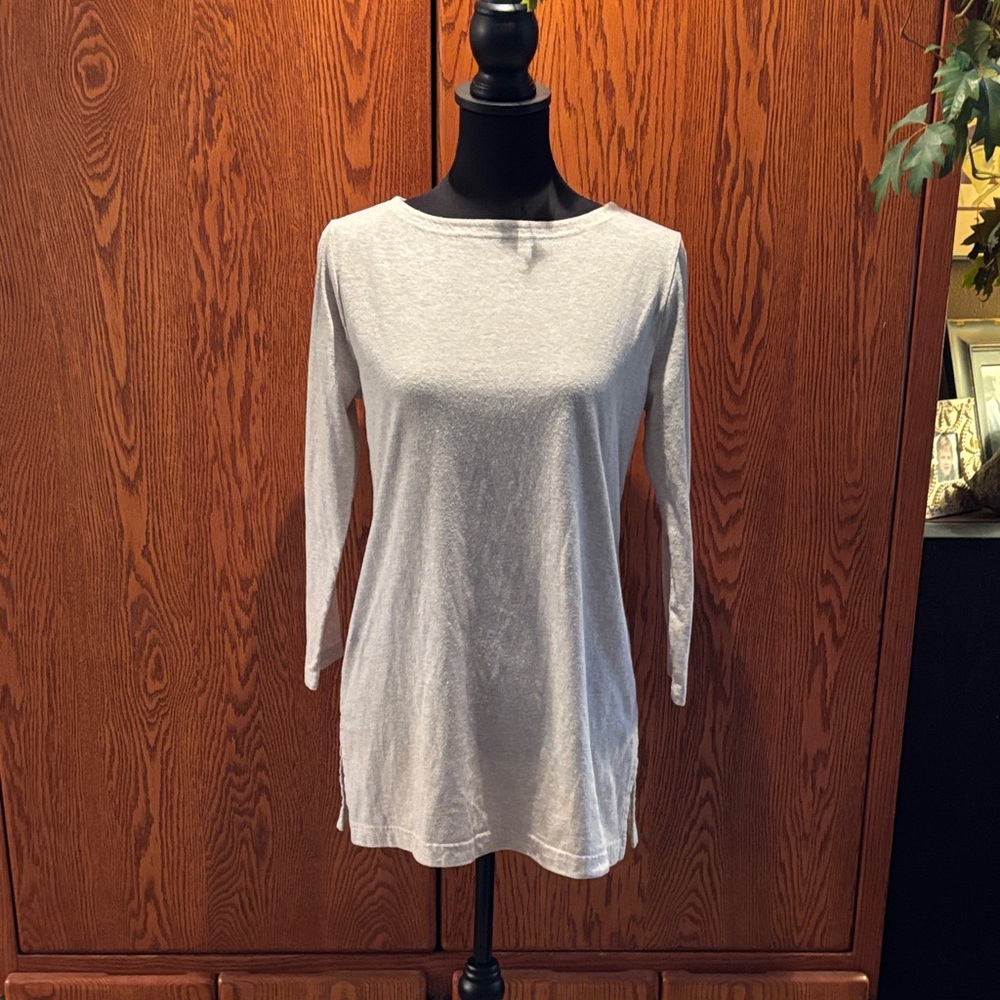 Duluth Trading Co Women's Light Cream Long Sleeve Tee